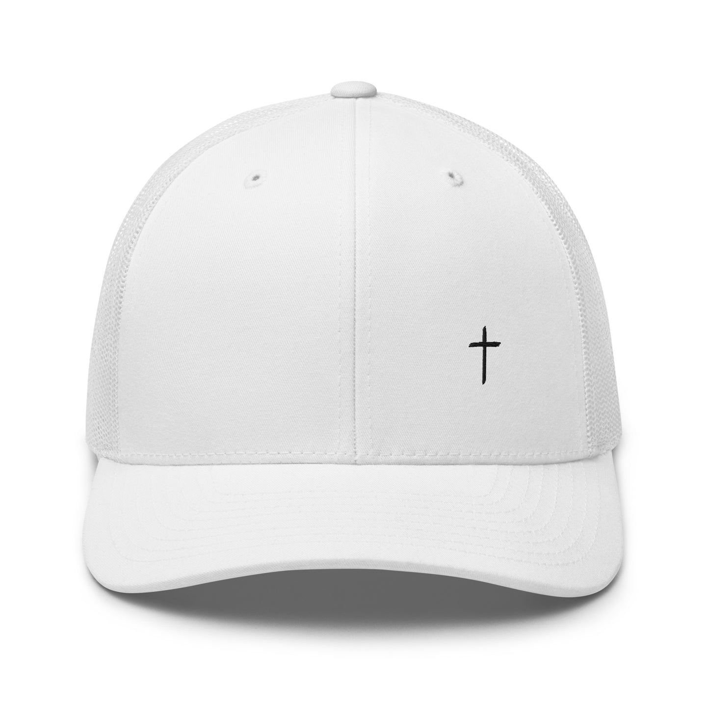 Simple Cross Hat - White