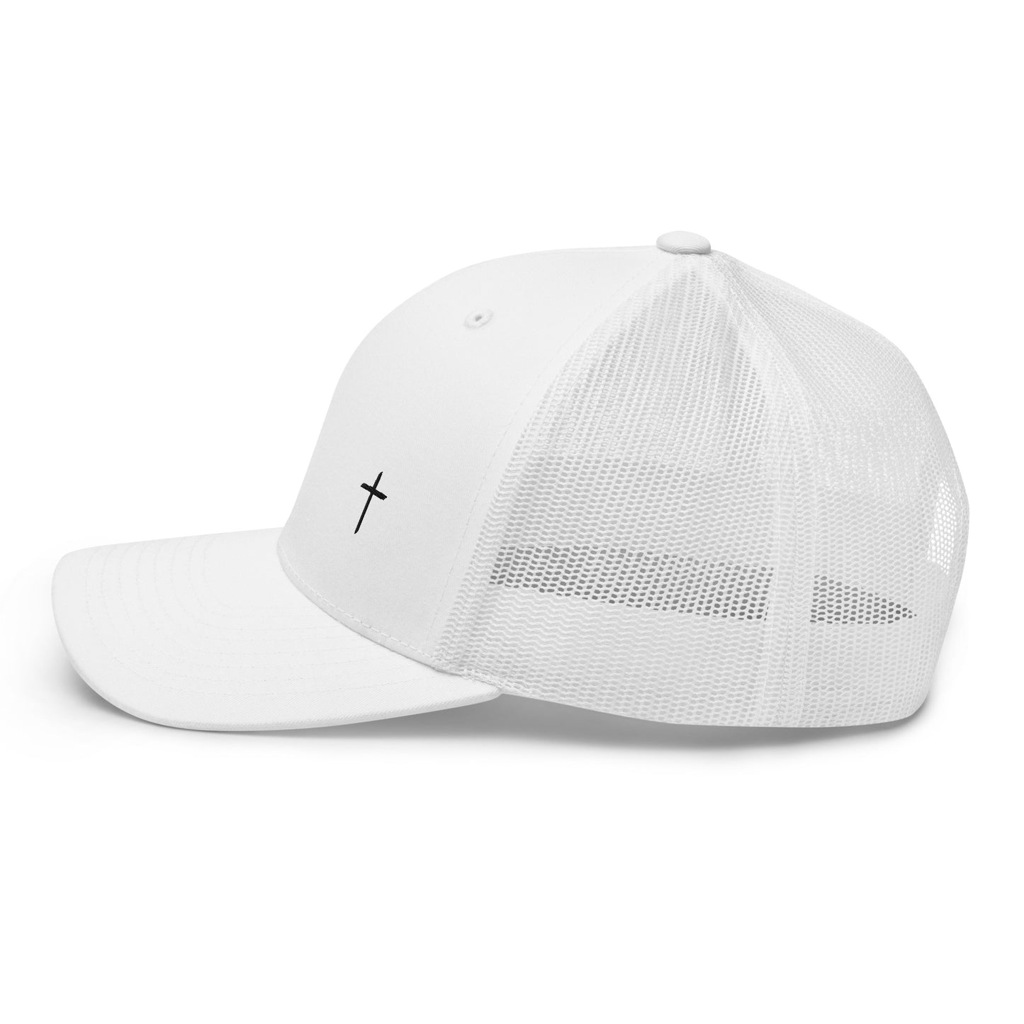 Simple Cross Hat - White