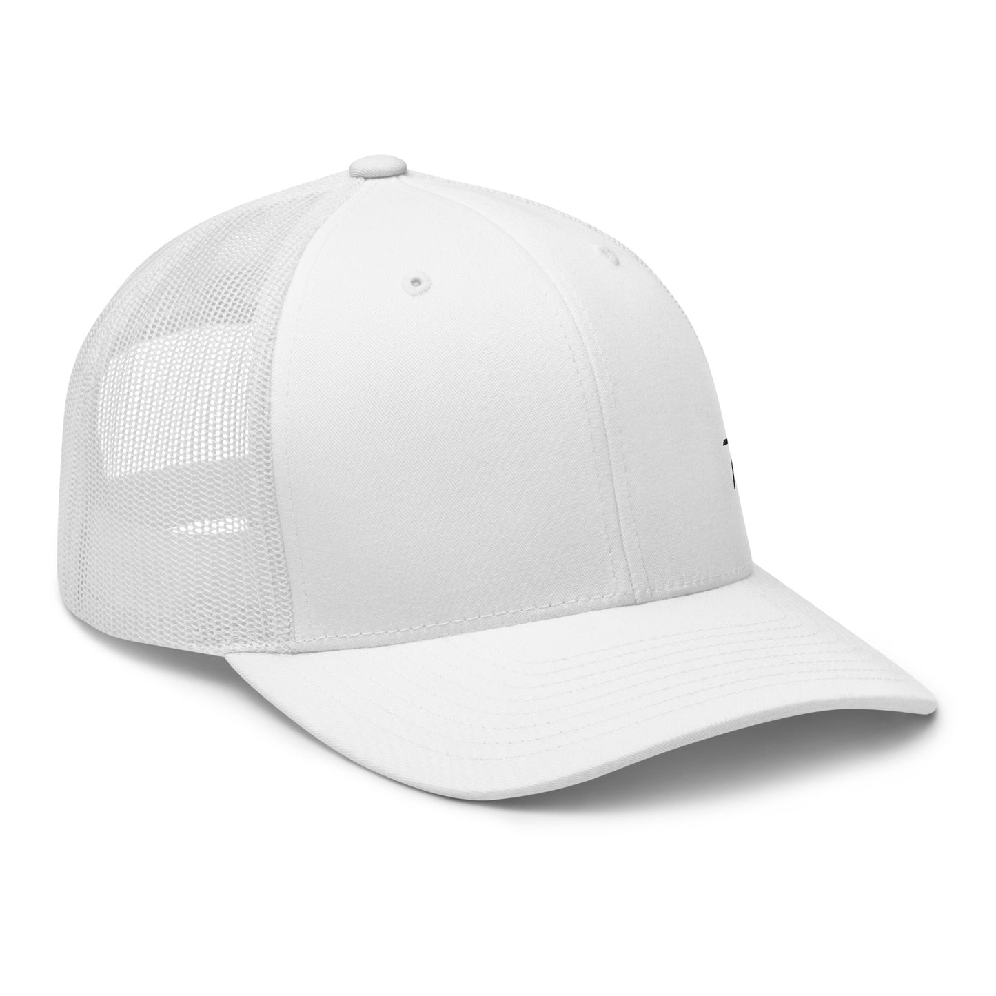 Simple Cross Hat - White